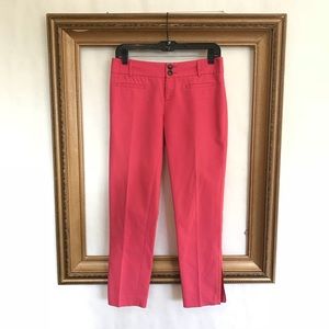 Cartonnier Anthropologie got pink ankle zip pants